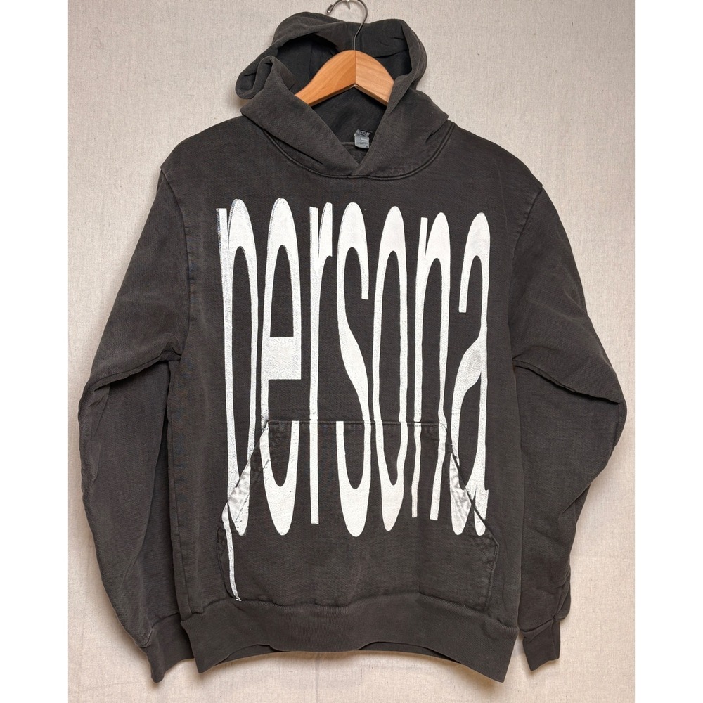 Los Angeles Apparel Persona Hoodie Mens Small Black Heavy Fleece Made in USA